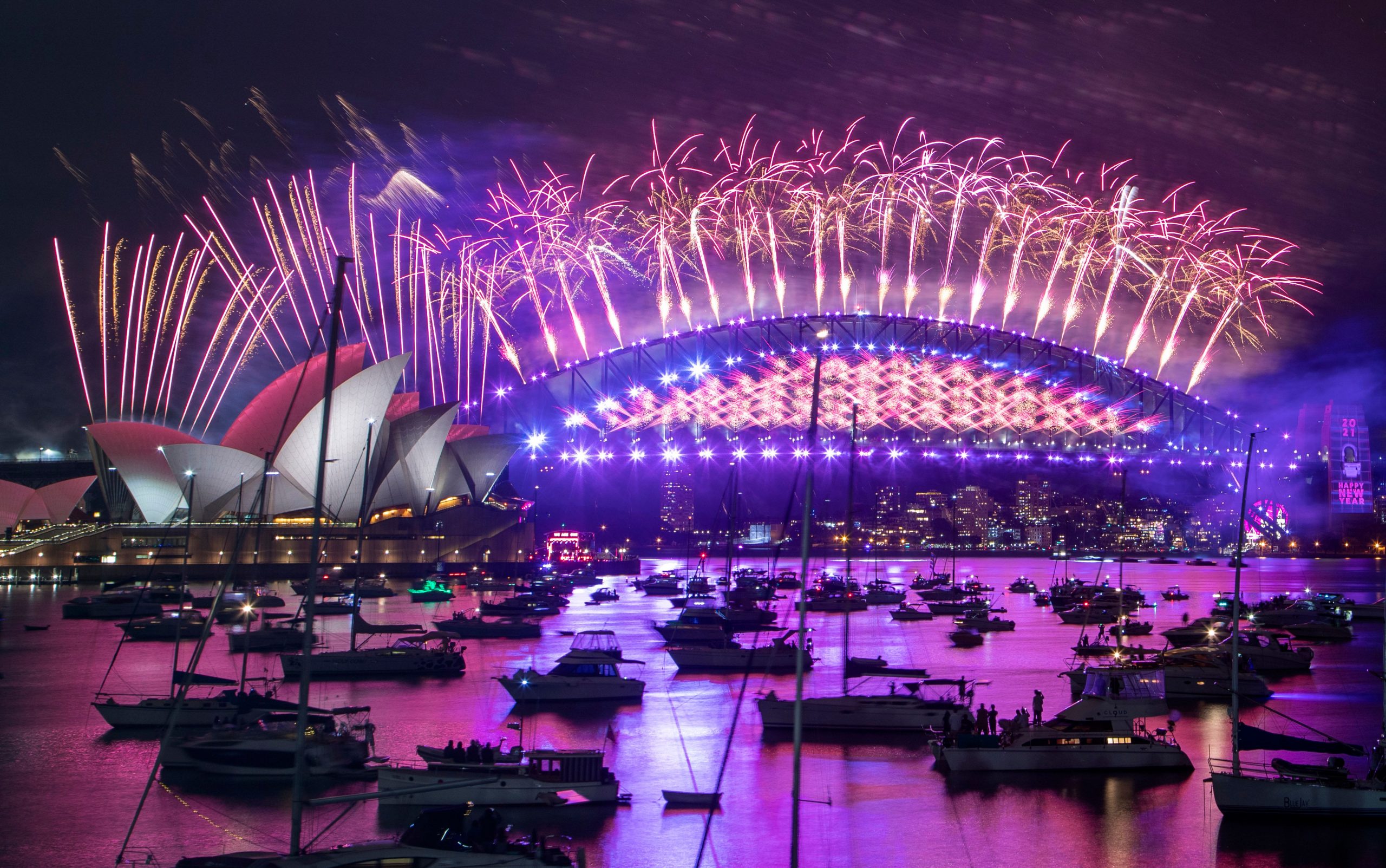 न्यूजीलैंड और ऑस्ट्रेलिया ने 2021 का किया जोरदार  स्वागत, देखें वीडियो और फोटोज