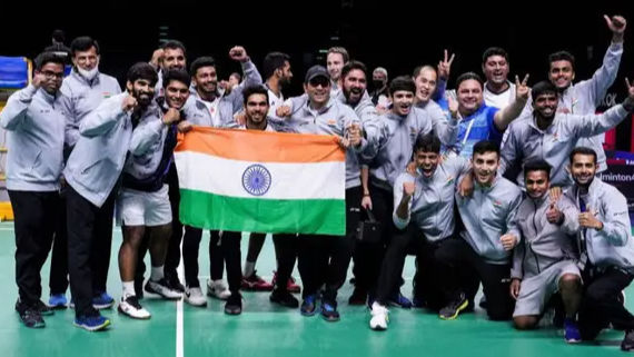 थॉमस कप जीतने वाली भारतीय टीम पर बरसा धन, खेल मंत्री ने की बड़ी घोषणा