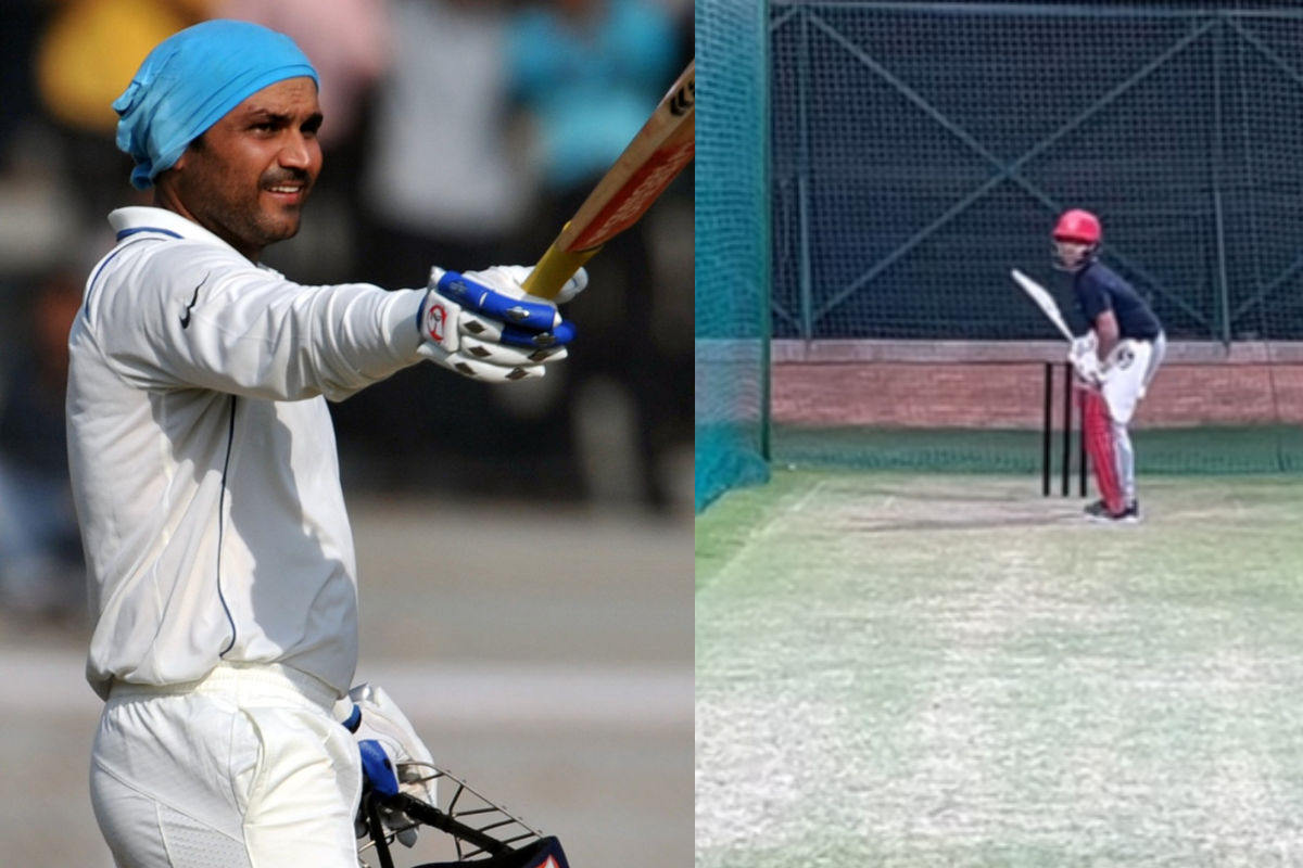 VIDEO: वीरेंद्र सहवाग के बेटे को मिली इस टीम में जगह, अब दिखेगी धागा खोल बल्लेबाजी